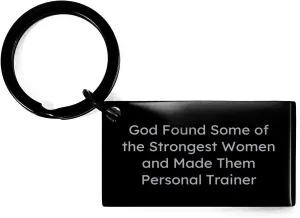 Funny Personal Trainer Keychain Gifts from Friends to Birthday Personal Trainers