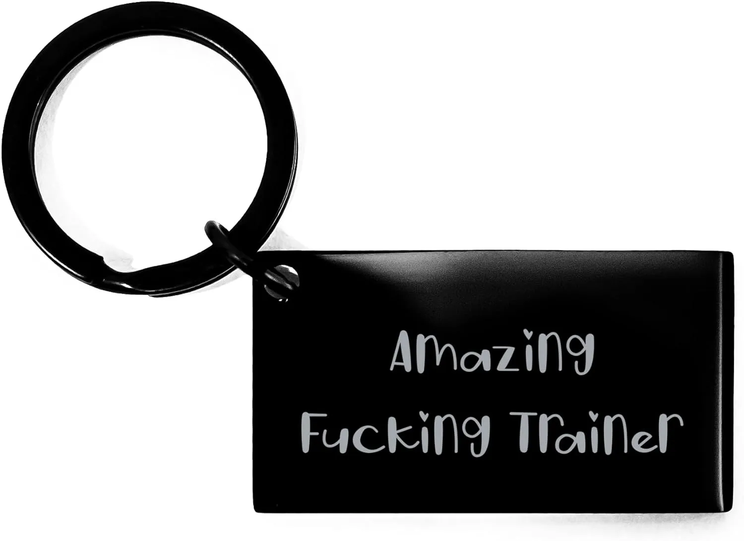 Funny Trainer Keychain Gifts from Friends to Trainers on Mother's Day - 'Amazing F-king Trainer' Quote