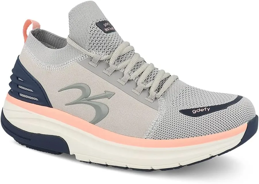 G-DEFY MATeeM Women’s Cross Trainer Shoe | Heel Support | VersoShock Technology for Pain Associated with Prolonged Standing or Walking | Arch Support | Diabetic Shoes | Wide Shoes | Free Orthotic