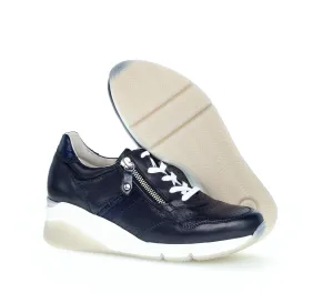 GABOR - 66.488.56 WEDGE LACED SHOE - NAVY