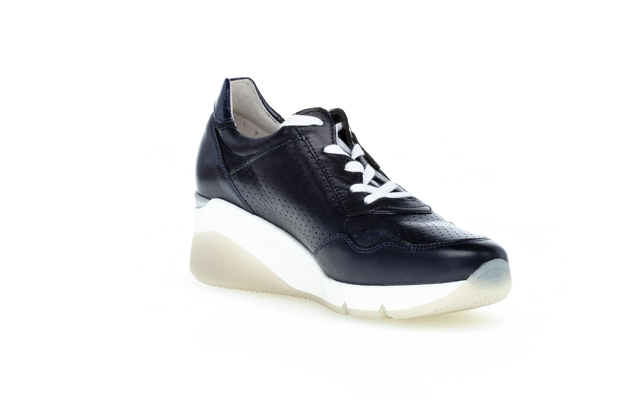 GABOR - 66.488.56 WEDGE LACED SHOE - NAVY