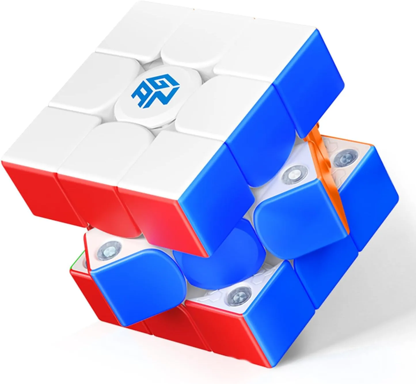 GAN 356 ME, Speed Cube 3x3 Magnetic Puzzle Toy with 48 Magnets GES Pro  Customized 12 Tension Settings, Ideal for Children Kids Adults, GAN 356 M Upgraded Version, Frosted Version