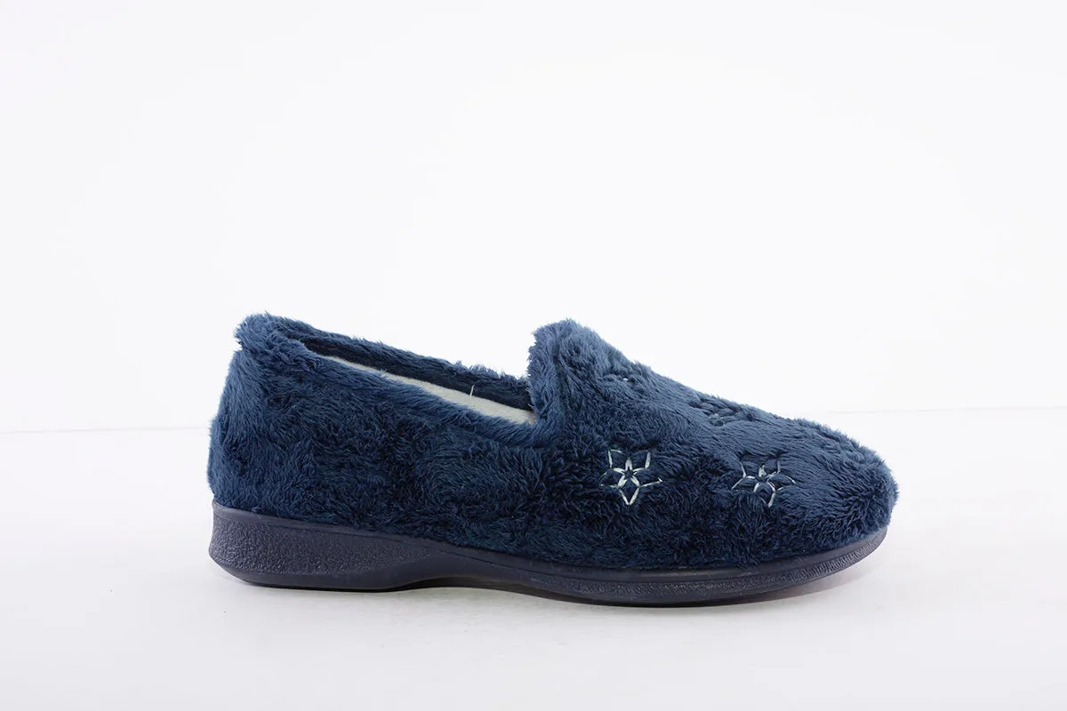 GARZON - 2854.275 FLAT FULL SLIPPER - NAVY