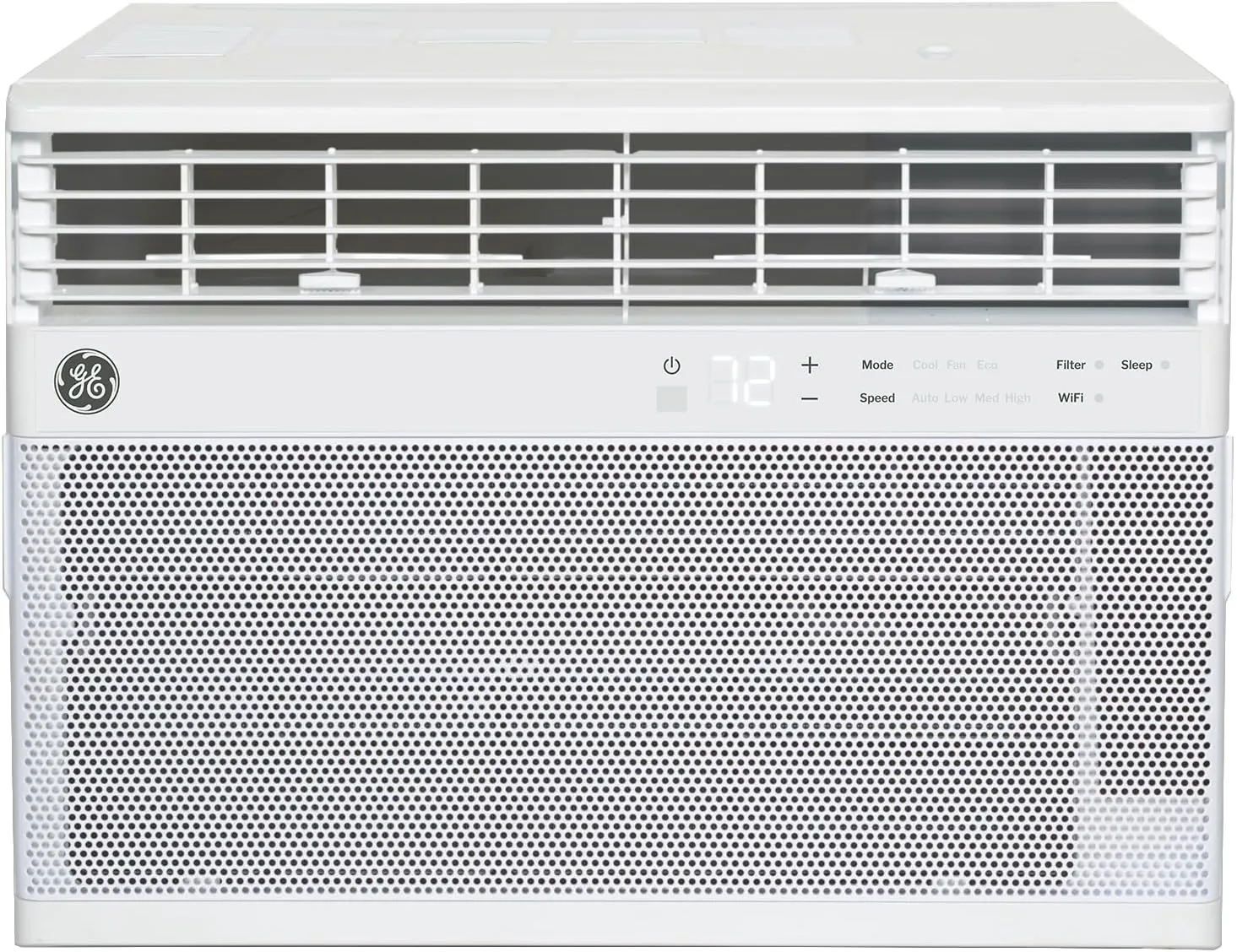GE AWCS10WWA Window Air Conditioner, Wi-Fi Enabled, Energy-Efficient Cooling for Medium Rooms up to 450 sq ft, Easy Install Kit, Control Using Remote or Smartphone App, New 10,000 BTU, White