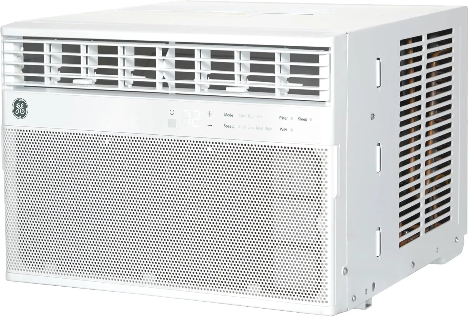 GE AWCS10WWA Window Air Conditioner, Wi-Fi Enabled, Energy-Efficient Cooling for Medium Rooms up to 450 sq ft, Easy Install Kit, Control Using Remote or Smartphone App, New 10,000 BTU, White