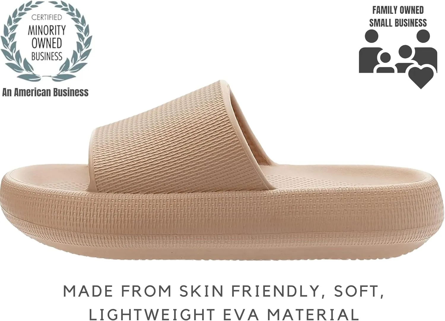 Genuine Pillow Slippers for Women and Men | House Slides Shower Sandals | Extremely Comfy | Cushioned Thick Sole | Cloud Slides | Lightweight Non-Slip Easy to Clean