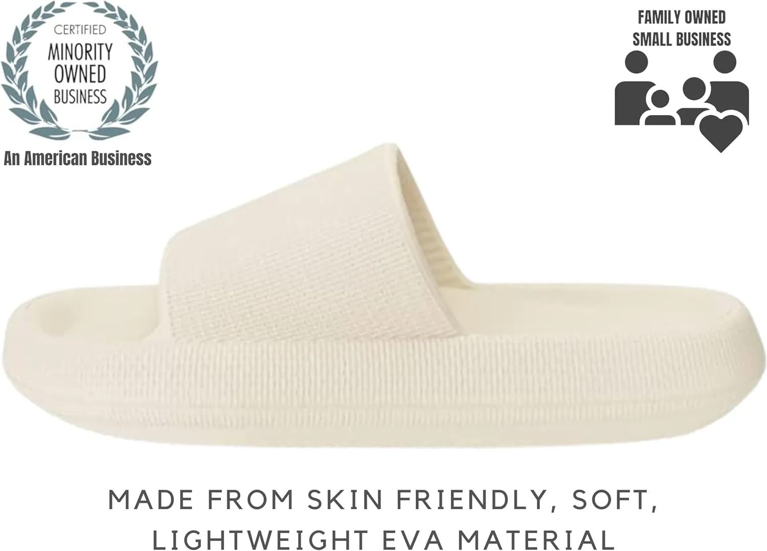 Genuine Pillow Slippers for Women and Men | House Slides Shower Sandals | Extremely Comfy | Cushioned Thick Sole | Cloud Slides | Lightweight Non-Slip Easy to Clean