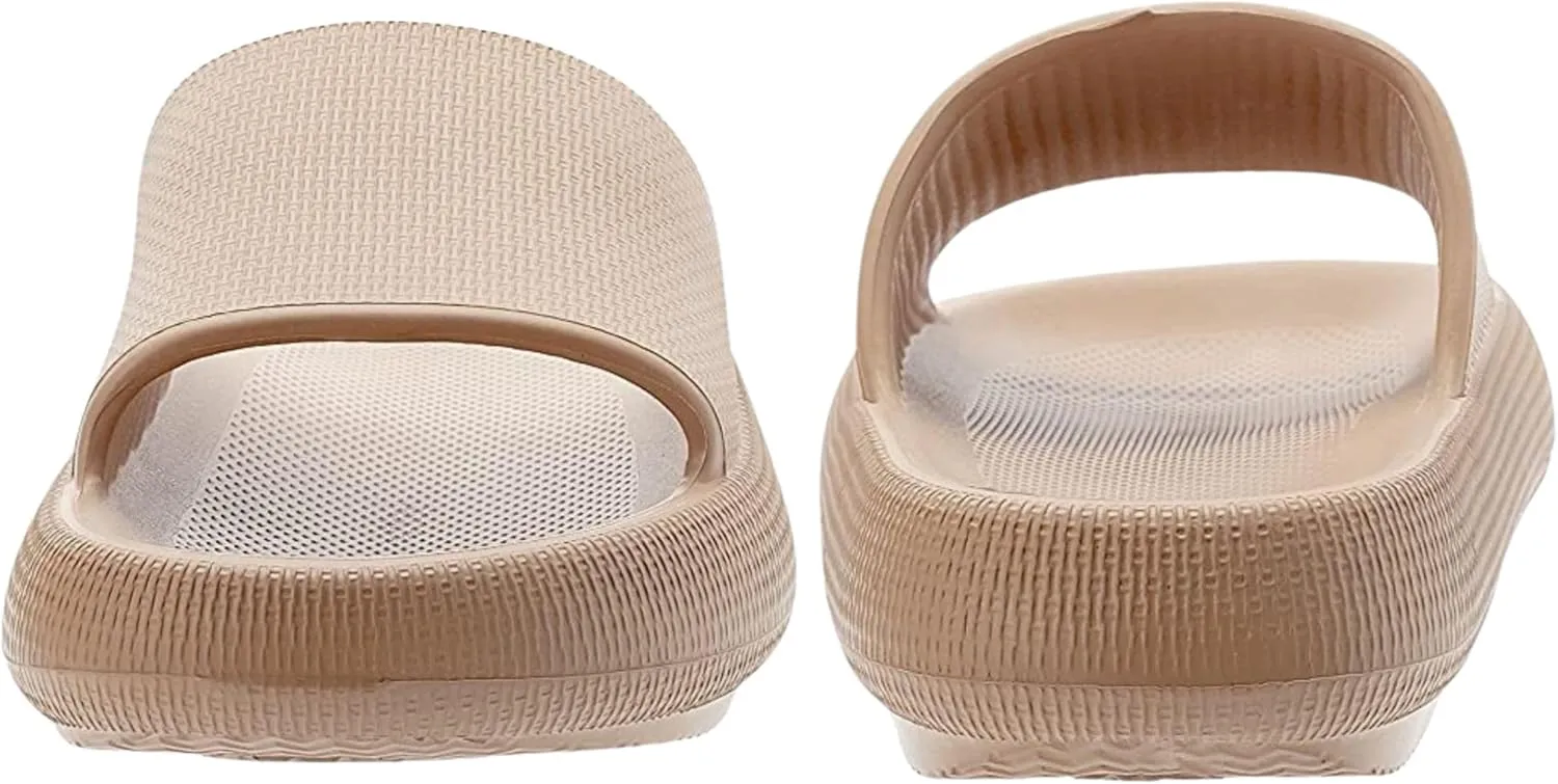 Genuine Pillow Slippers for Women and Men | House Slides Shower Sandals | Extremely Comfy | Cushioned Thick Sole | Cloud Slides | Lightweight Non-Slip Easy to Clean