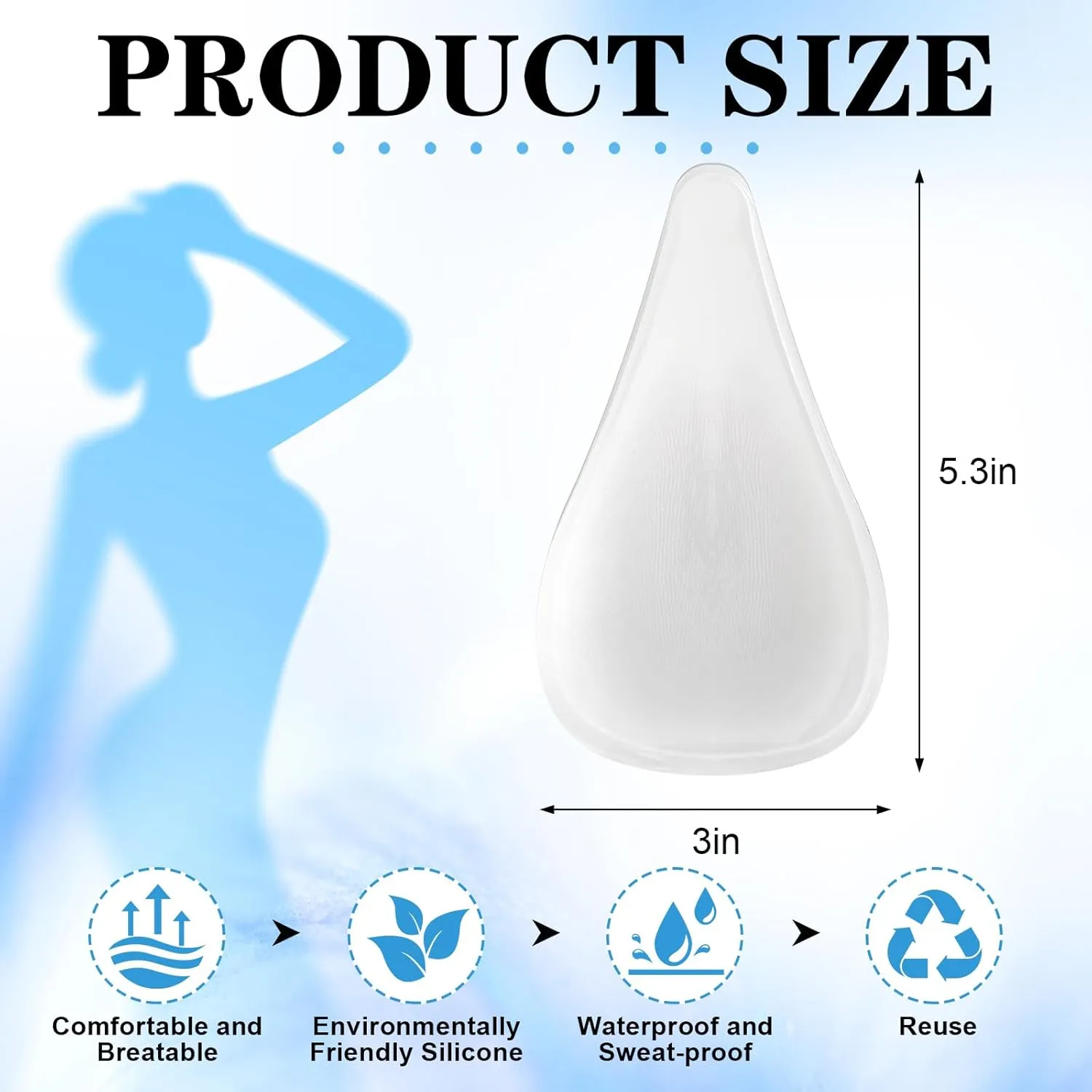 Geyoga 8 Pcs Camel Pads Toes Concealer Seamless Hider Reusable Silicone Anti Camel Cover Insert Guard for Women Girls