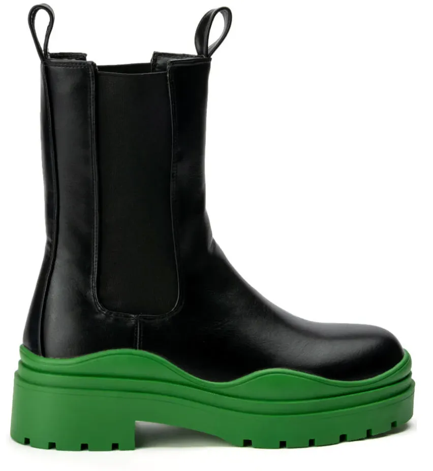 Ghosted Platform Green Bottom Boots