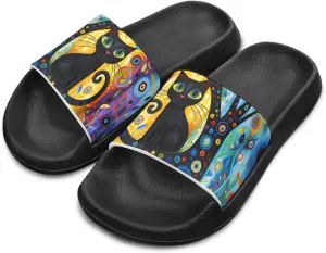 Girls Slide Sandals Lightweight Kids Summer Slippers with EVA Sole