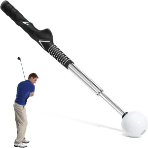 Gloryboom Telescopic Club, Retractable Golf Swing Training Aid, Portable Grip Trainer, with Click Feedback for Right & Left Handed Golfers, Ideal for Beginners Indoor & Outdoor Practice
