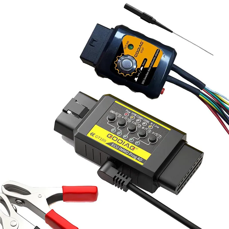 GODIAG GT105 ECU IMMO Kit & GT107 DSG Gearbox Adapter for PCMTuner KESS Ktag PCMFlash KTMBench