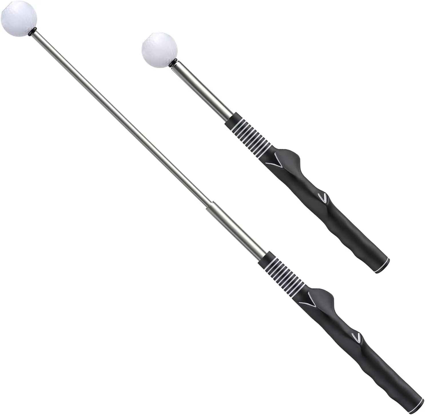 GreenHaven Retractable Golf Swing Trainer, Golf Swing Swing Trainer, Right Handed Golf Trainer, Ideal for Warm-Up and Indoor Practice, Strength and Speed Training Rods, Golf Accessories