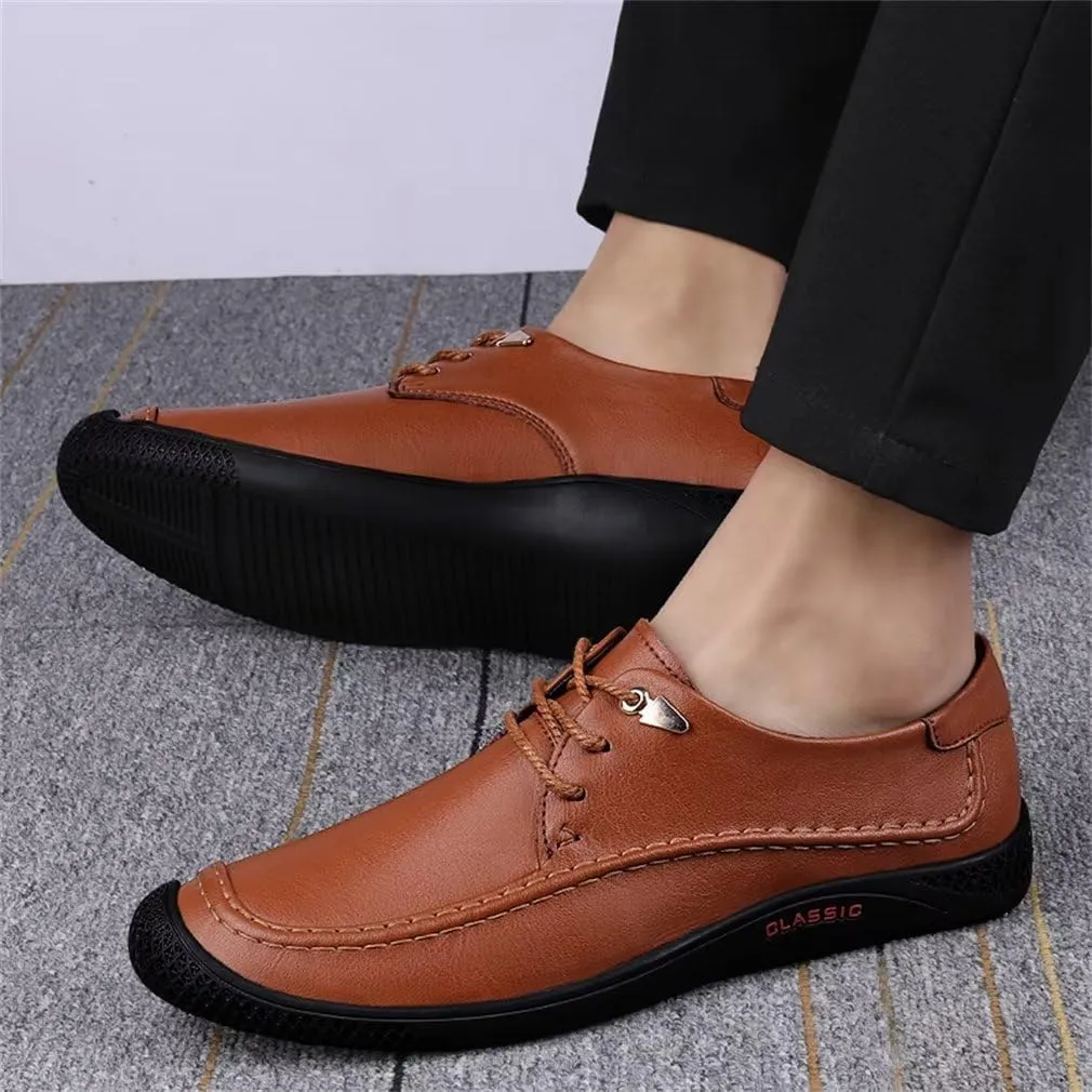 GSLMOLN Men's Fashion Loafer Leather Casual Breathable Formal Dress Shoes