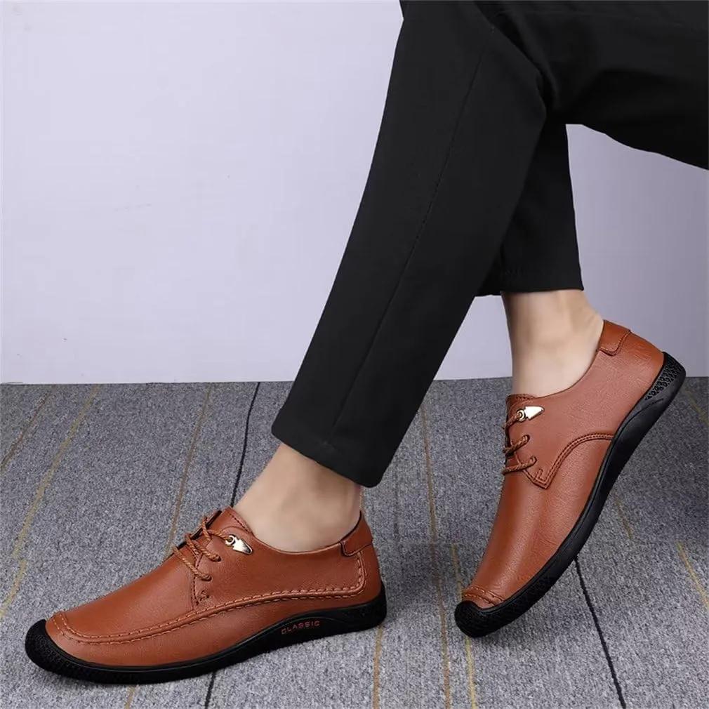 GSLMOLN Men's Fashion Loafer Leather Casual Breathable Formal Dress Shoes