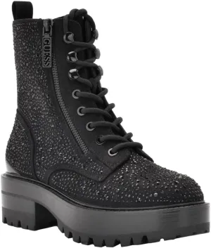 GUESS Women's Fearne Combat Boot