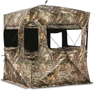 Guide Gear Field General 4-Star Hunting Ground Blind, 1 Man Person Tent, Turkey, Duck, Deer Hunting Gear Equipment Accessories