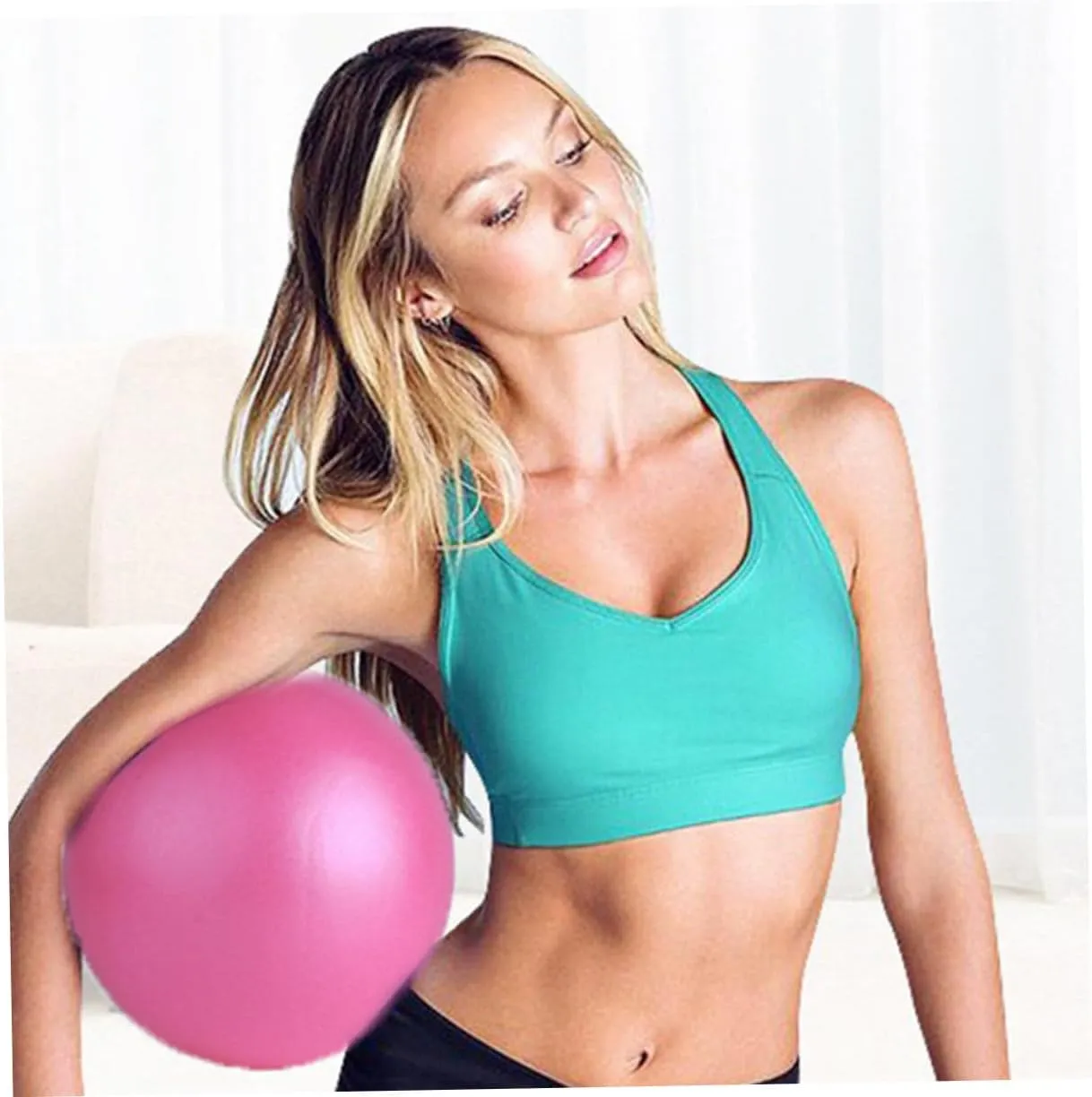 HANABASS Pilates Auxiliary Torque Exercise Physical Gym Kickball Yoga Ball Exercising Balance Ball Thicken