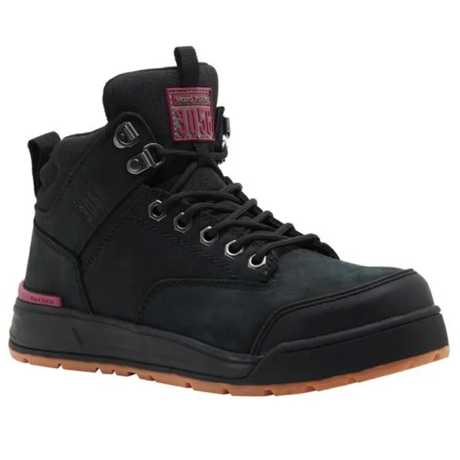 HARD YAKKA Womens 3056 Zip Safety Boot - Black (Y60245)