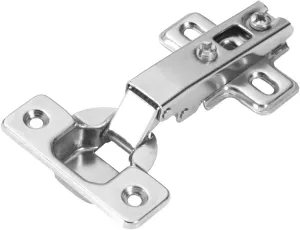 Hickory Hardware P5107-14-10B Euro Cabinet Concealed Hinge - Full Overlay Frameless Design with 105° Opening - Self Closing Feature - Easy Installation Hinge - Polished Nickel Finish 10 Piece