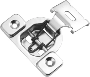 Hickory Hardware P5125-14-10B Euro Cabinet Concealed Hinge - 1/2 Inch overlay Face Frame Design with 105° Opening - Self Closing Feature Easy Installation hinge Polished Nickel Finish 10 Sets of Pairs