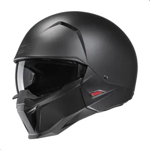 HJC i20 Solid Open Face Motorcycle Helmet, DOT Approved (Semi Flat Black, Large)