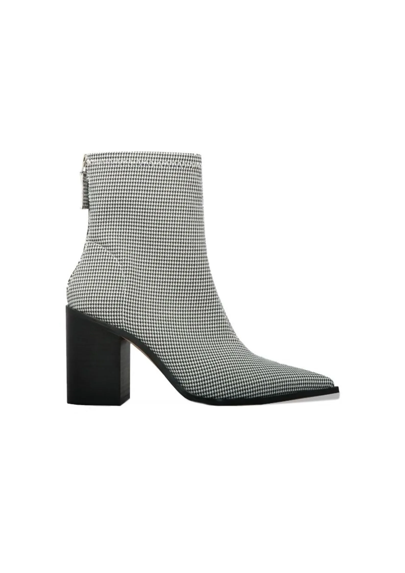 Houndstooth Printed Textile Boot