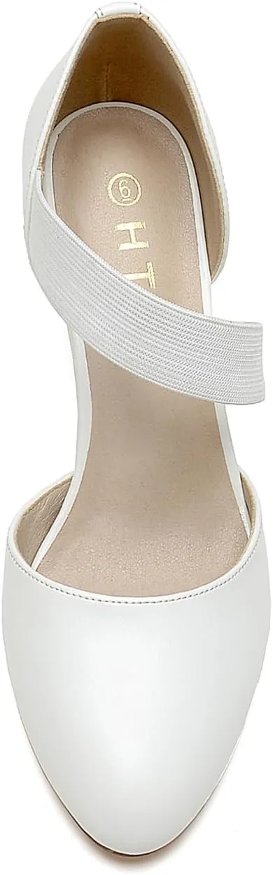 HTL Women's Wedge Heel Pumps