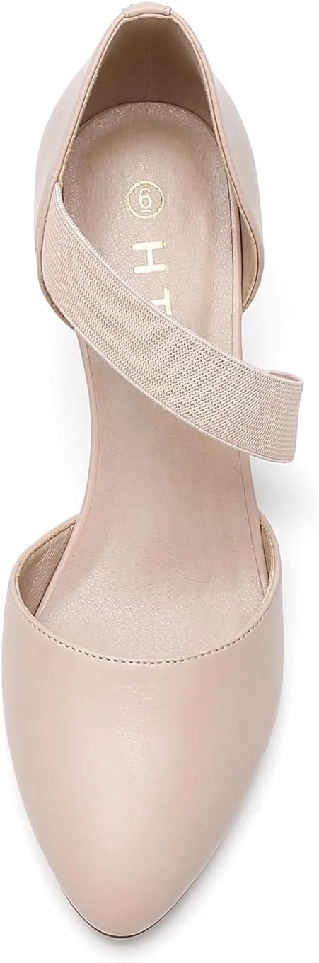 HTL Women's Wedge Heel Pumps