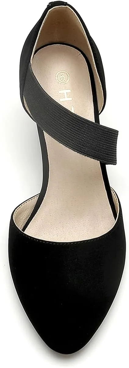 HTL Women's Wedge Heel Pumps
