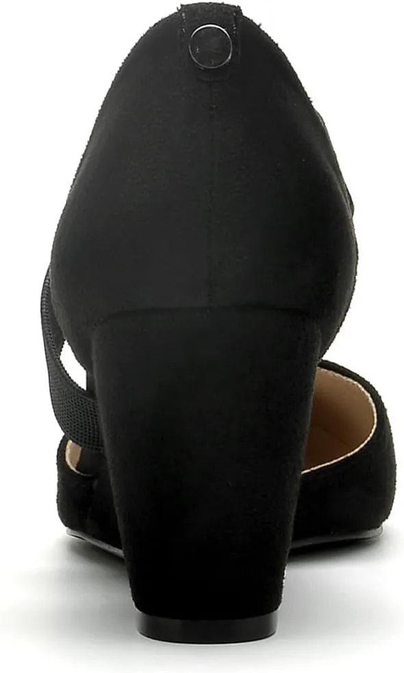 HTL Women's Wedge Heel Pumps