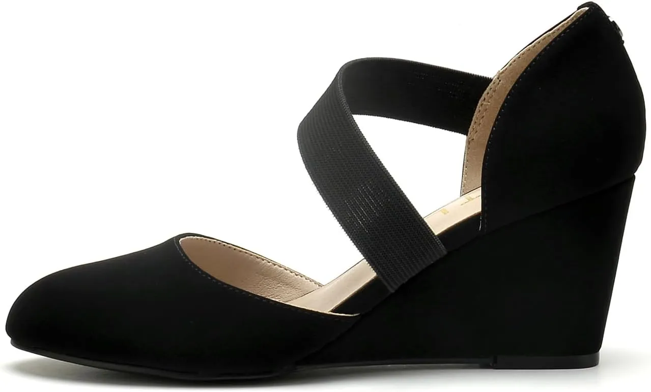 HTL Women's Wedge Heel Pumps