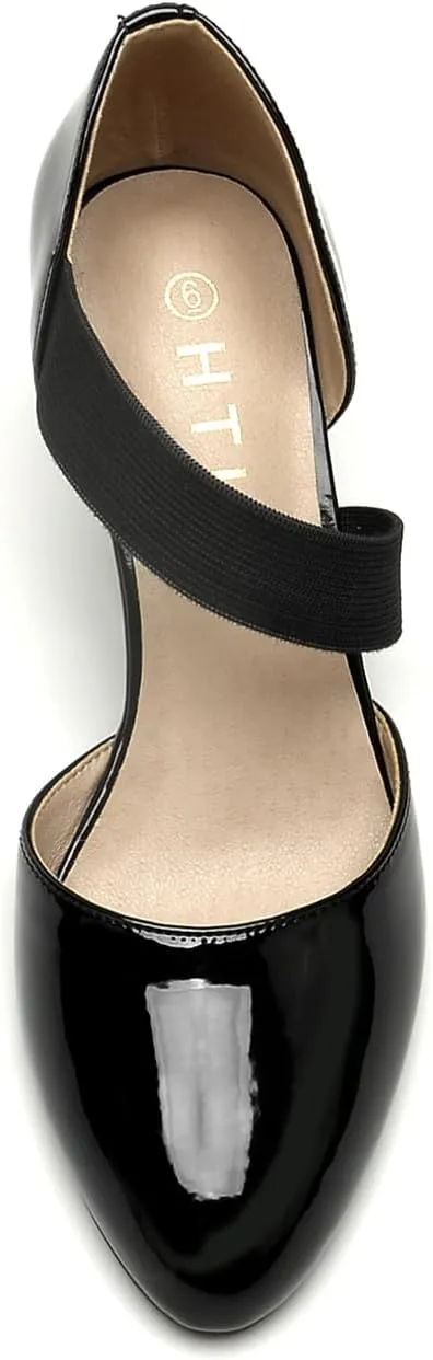 HTL Women's Wedge Heel Pumps