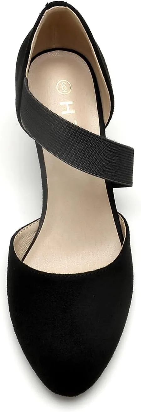 HTL Women's Wedge Heel Pumps
