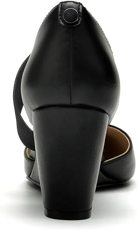 HTL Women's Wedge Heel Pumps