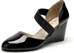 HTL Women's Wedge Heel Pumps