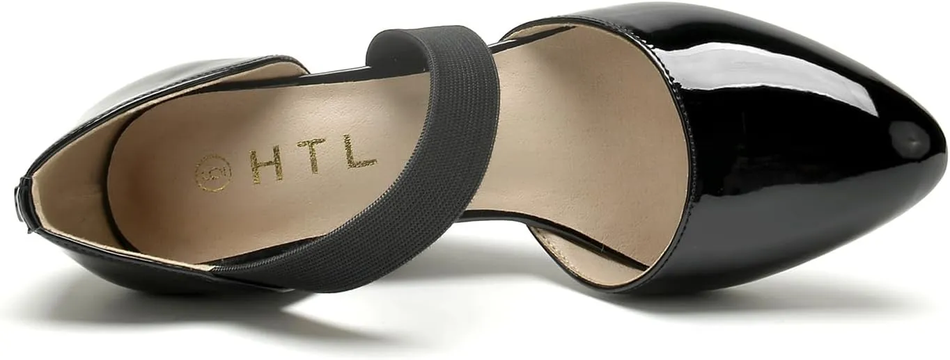 HTL Women's Wedge Heel Pumps