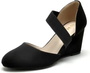 HTL Women's Wedge Heel Pumps
