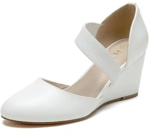 HTL Women's Wedge Heel Pumps