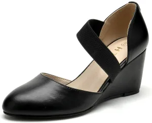 HTL Women's Wedge Heel Pumps