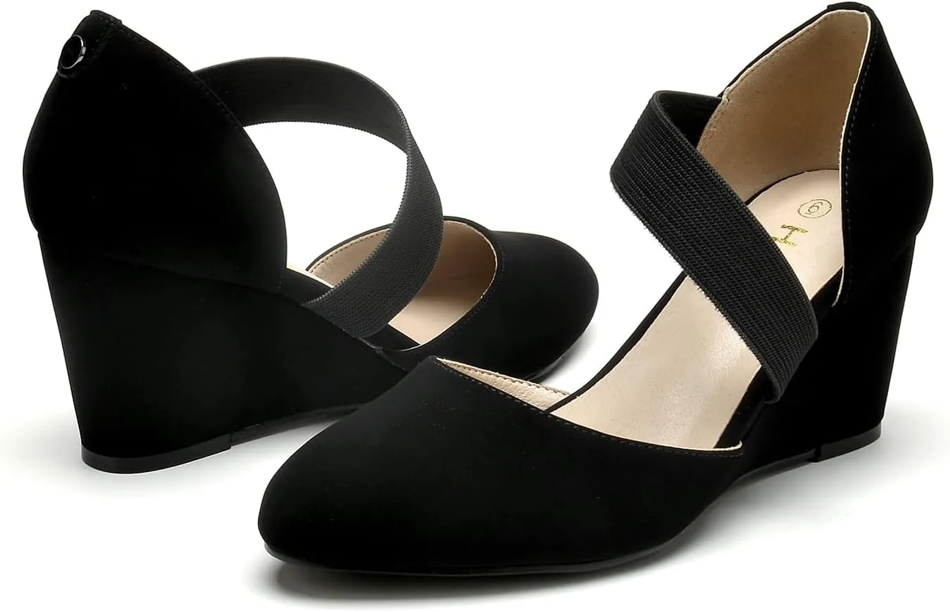 HTL Women's Wedge Heel Pumps