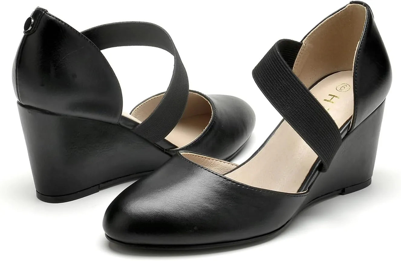 HTL Women's Wedge Heel Pumps