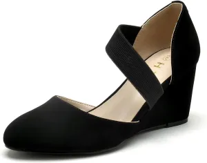 HTL Women's Wedge Heel Pumps