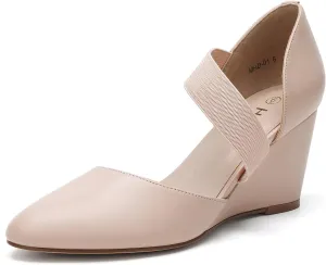 HTL Women's Wedge Heel Pumps