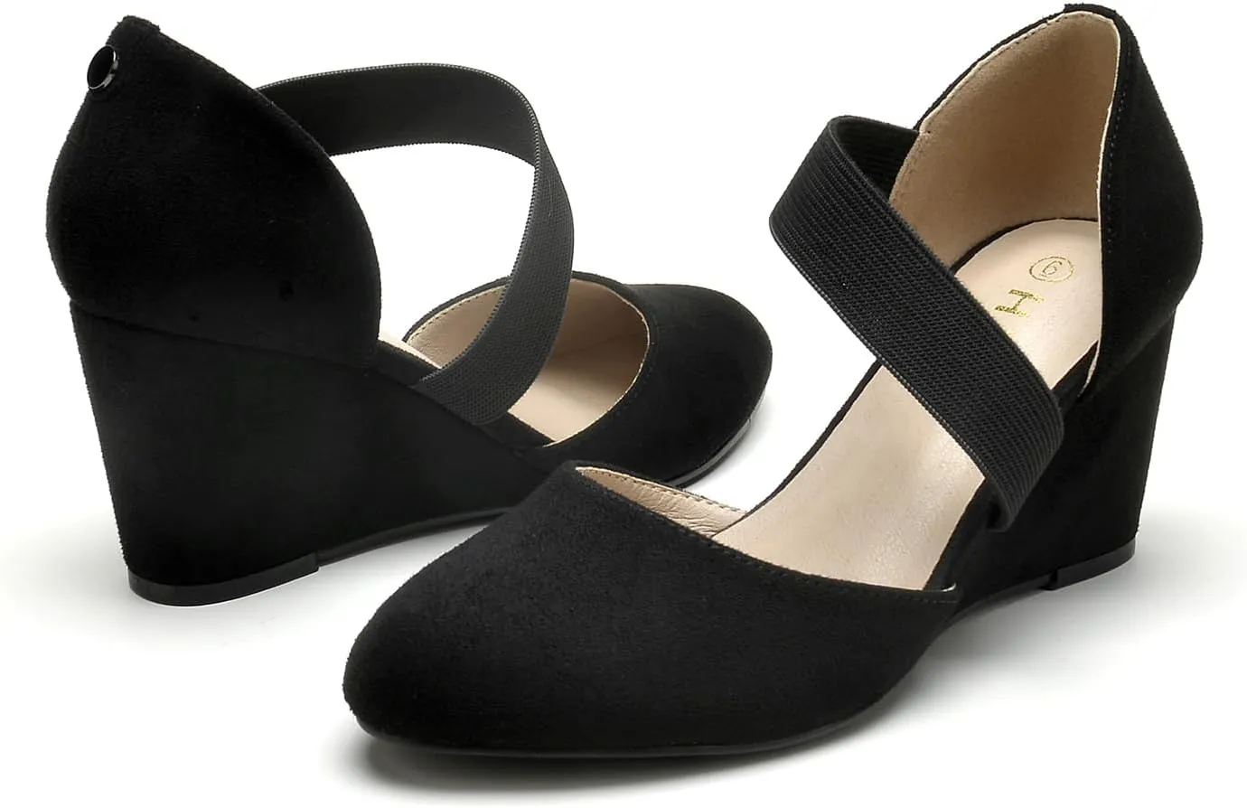 HTL Women's Wedge Heel Pumps