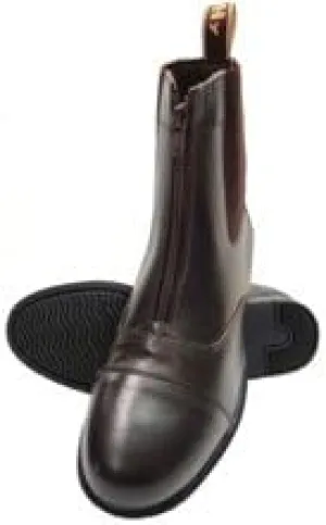 HyFOOTWEAR Canterbury Zip Jodhpur Boot (Choose from Colours Black or Brown and a Featuring a Heel Grip and Rubber Sole for Support and Comfort