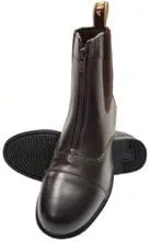 HyFOOTWEAR Canterbury Zip Jodhpur Boot (Choose from Colours Black or Brown and a Featuring a Heel Grip and Rubber Sole for Support and Comfort