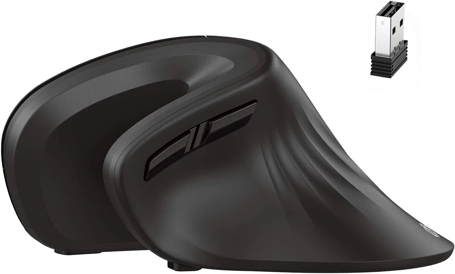 iClever Ergonomic Wireless Mouse, TM209G 2.4G Vertical Ergonomic Optical Mouse with 3 Adjustable DPI 800/1200/1600 Levels 6 Buttons for Laptop, PC, Desktop, Computer, Notebook