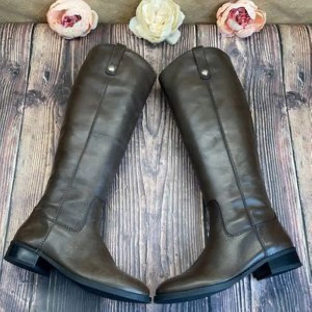 INC Fawne Brown Leather Boots 7